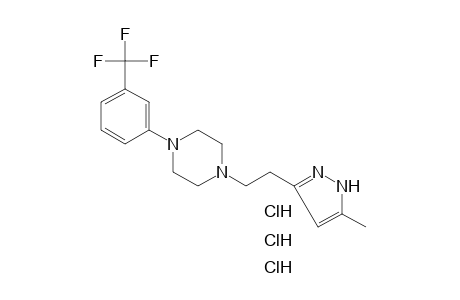 1-[2-(5-METHYLPYRAZOL-3-YL)ETHYL]-4-(alpha,alpha,alpha-TRIFLUORO-m-TOLYL)PIPERAZINE, TRIHYDROCHLORIDE