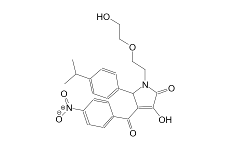 3-hydroxy-1-[2-(2-hydroxyethoxy)ethyl]-5-(4-isopropylphenyl)-4-(4-nitrobenzoyl)-1,5-dihydro-2H-pyrrol-2-one