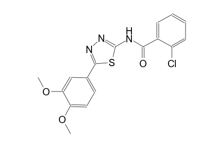 2-chloro-N-[5-(3,4-dimethoxyphenyl)-1,3,4-thiadiazol-2-yl]benzamide