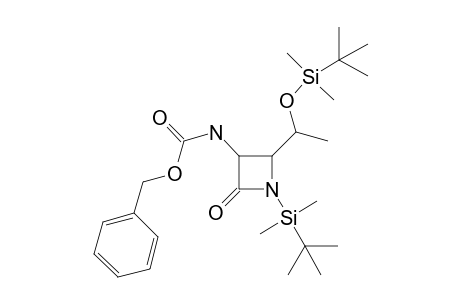 N-Tert-butyldimethylsilyl-3,4-trans-3-(benzyloxycarbonylamino)-4-(2-tert-butyldimethylsilyloxyethyl)azetidinone