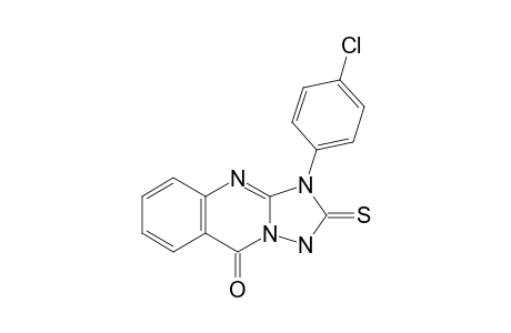 3-(4-Chlorophenyl)-2-sulfanylidene-1H-[1,2,4]triazolo[5,1-b]quinazolin-9-one