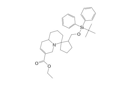 7'-(Ethoxycarbonyl)-2-[(t-butyldiphenylsilyl)oxymethyl]-1',2',3',6',9',9a'-hexahydrospiro[cyclopentane-1,4'-quinolizine