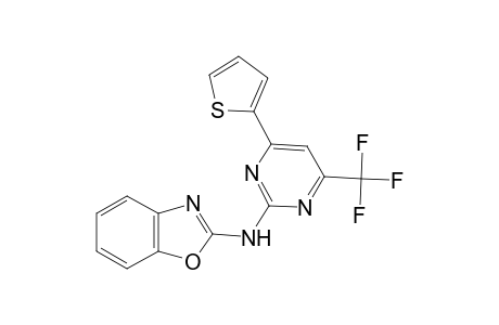 N-[4-(2-thienyl)-6-(trifluoromethyl)-2-pyrimidinyl]-1,3-benzoxazol-2-amine