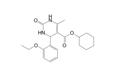 5-Pyrimidinecarboxylic acid, 4-(2-ethoxyphenyl)-1,2,3,4-tetrahydro-6-methyl-2-oxo-, cyclohexyl ester