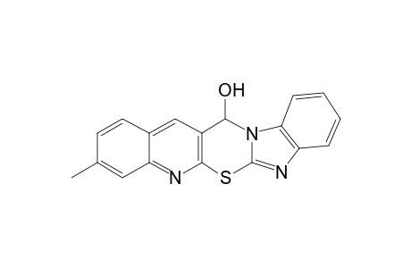 13-Hydroxy-9-methyl-13H-benzimidazo[2',1':2,3][1,3]thiazino[6,5-b]quinoline