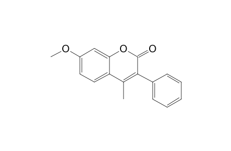 7-Methoxy-4-methyl-3-phenylcoumarin