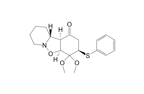 (3RS,4aRS,10aSR,10bSR)-Decahydro-4,4-dimethoxy-3-(phenylthio)-1H-pyrido[1,2-b][1,2]benzisoxazol-1-one