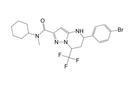 5-(4-bromophenyl)-N-cyclohexyl-N-methyl-7-(trifluoromethyl)-4,5,6,7-tetrahydropyrazolo[1,5-a]pyrimidine-2-carboxamide