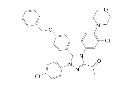 1-[3-(4-benzoxyphenyl)-4-(3-chloro-4-morpholino-phenyl)-2-(4-chlorophenyl)-3H-1,2,4-triazol-5-yl]ethanone