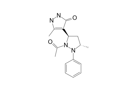 3-METHYL-4-(1-ACETYL-2-PHENYL-3-METHYLPYRAZOLIDIN-5-YL)-PYRAZOL-5-ONE