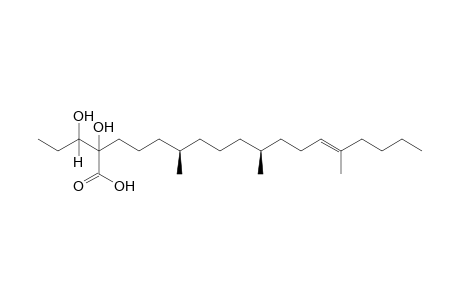 Anaphalisoic acid [5,9,13-trimethyleicos-5-en-17,18-diol-24-oic acid]