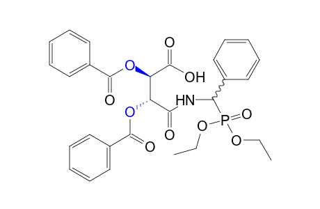 2,3-dihydroxy-N-(alpha-phosphonoethyl)succinamic acid, p,p-diphenyl ester, dibenzoate (ester)