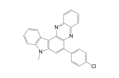 6-(4-Chlorophenyl)-8-methyl-8H-indolo[3,2-a]phenazine