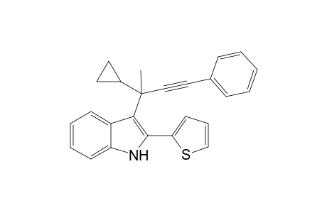 3-(2-Cyclopropyl-4-phenylbut-3-yn-2-yl)-2-(thiophen-2-yl)-1H-indole