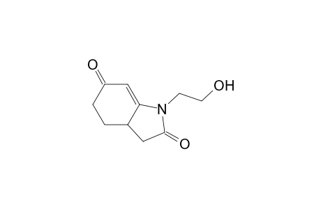 1-(2-Hydroxyethyl)-3,3a,4,5-tetrahydro-1H-indole-2,6-dione