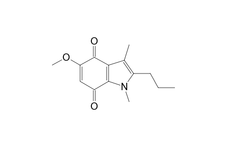 5-methoxy-1,3-dimethyl-2-propyl-indole-4,7-quinone