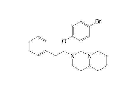 4-bromo-2-(octahydro-2-phenethyl-1H-pyrido[1,2-c]pyrimidin-1-yl)phenol
