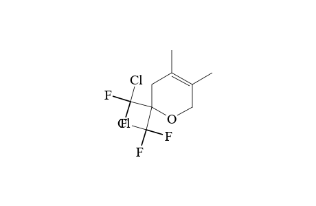 2H-PYRAN, 2,2-BIS/CHLORODIFLUORO- METHYL/-3,6-DIHYDRO-4,5-DIMETHYL-,