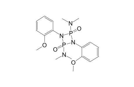 2,4-bis(dimethylamino)-1,3-bis(o-methoxyphenyl)-1,3,2,4-diazadiphosphetidine, 2,4-dioxide