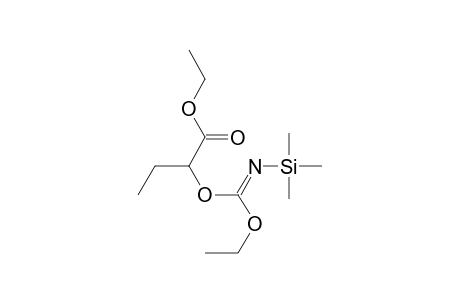 Butanoic acid, 2-[ethoxy[(trimethylsilyl)imino]methoxy]-, ethyl ester