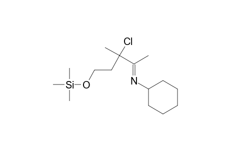N-[3-CHLORO-3-METHYL-5-((TRIMETHYLSILYCYCLOHEXYLAMINE