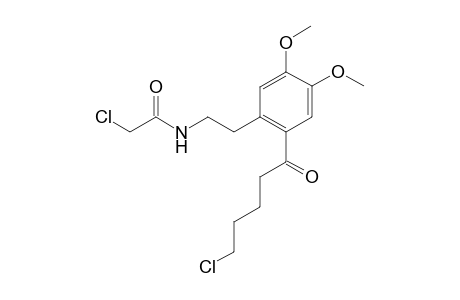 N-{2-[2'-(5''-chloro-1''-oxopentyl)-4',5'-dimethoxyphenyl]ethyl}chloroethanamide