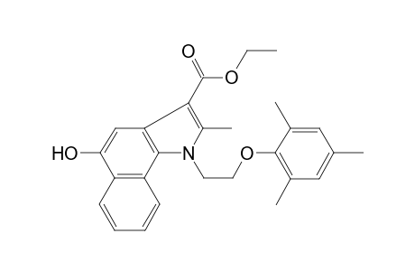 1H-benz[g]indole-3-carboxylic acid, 5-hydroxy-2-methyl-1-[2-(2,4,6-trimethylphenoxy)ethyl]-, ethyl ester