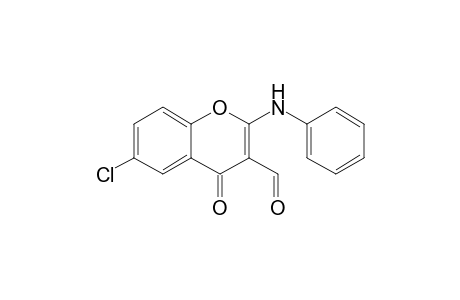 6-chloro-4-keto-2-(phenylamino)chromene-3-carbaldehyde