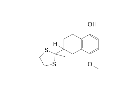 4-methoxy-6-(2-methyl-1,3-dithiolan-2-yl)-5,6,7,8-tetrahydro-1-naphthol