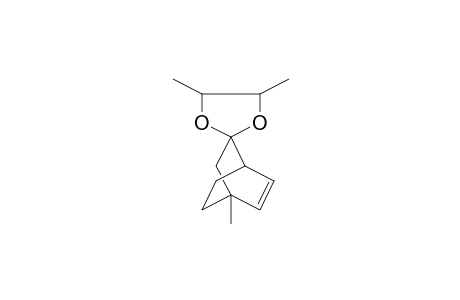 Spiro[bicyclo[2.2.2]oct-5-ene-2,2'-(1',3'-dioxolane)], 4,4',5'-trimethyl-