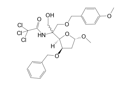 N-{(S)-1-Hydroxy-3-(4-methoxybenzyloxy)-2-[(2T,3R,4S)-3-benzyloxy-5-methoxyoxolan-2-yl]propan-2-yl)trichloroacetamide