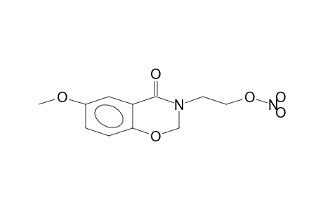 nitric acid 2-(4-keto-6-methoxy-2H-1,3-benzoxazin-3-yl)ethyl ester