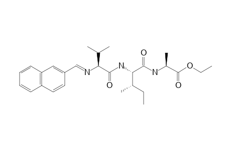 L-Alanine, N-[N-[N-(2-naphthalenylmethylene)-L-valyl]-L-isoleucyl]-, ethyl ester