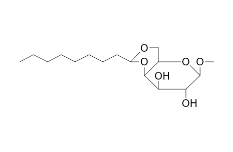 .alpha.-D-Galactopyranoside, 1-O-methyl-4,6-O-nonylidene-