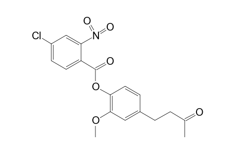 4-chloro-2-nitrobenzoic acid, 2-methoxy-4-(3-oxobutyl)phenyl ester