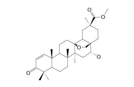 13.beta.-28-Epoxy-16.alpha.-hydroxy-3-oxo-olean-2-en-30-oic-acid, methylester