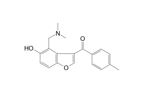 (4-[(Dimethylamino)methyl]-5-hydroxy-1-benzofuran-3-yl)(4-methylphenyl)methanone