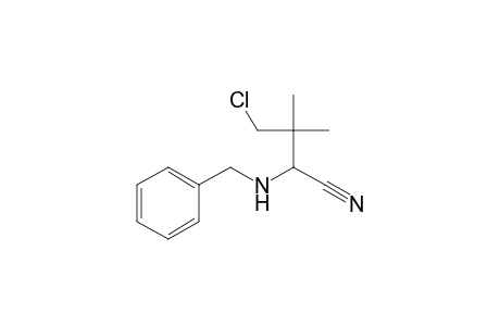 2-(N-Benzyl)amino-4-chloro-3,3-dimethyl-butanenitrile