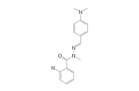 anthranilic acid, [p-(dimethylamino)benzylidene]methylhydrazide