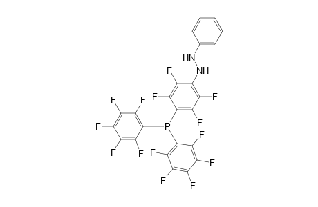 BIS-PENTAFLUOROPHENYL-(4-BETA-PHENYLHYDRAZINO-2,3,5,6-TETRAFLUOROPHENYL)-PHOSPHINE