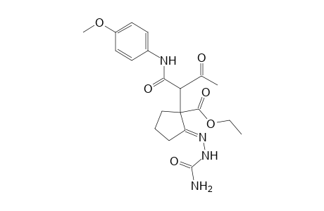 Ethyl 2-[2-(aminocarbonyl)hydrazono]-1-[1-({[4-(methoxy)phenyl]amino}carbonyl)-2-oxopropyl]-1-cyclopentanecarboxylate