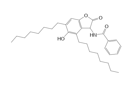 Benzamide, N-(2,3-dihydro-5-hydroxy-4,6-dioctyl-2-oxo-3-benzofuranyl)-