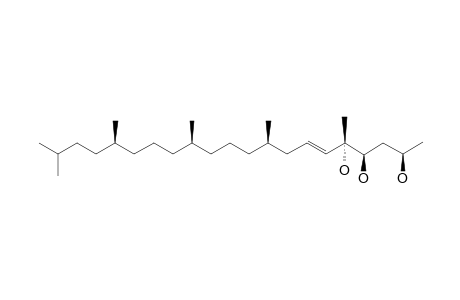 CURCUSESTERTERPENE-B;5,9,13,17,20-PENTAMETHYL-NORMAL-HENEICOS-(CIS)-6-EN-2-BETA,4-BETA,5-ALPHA-TRIOL