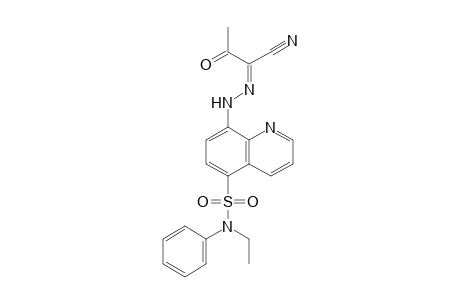 5-Quinolinesulfonamide, 8-[2-(1-cyano-2-oxopropylidene)hydrazinyl]-N-ethyl-N-phenyl-