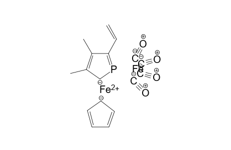 Iron(II) 3,4-dimethyl-5-vinyl-2H-phosphol-2-ide cyclopenta-2,4-dien-1-ide tetracarbonyl iron