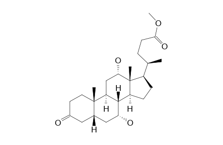 (4R)-4-[(5R,7R,8R,9S,10S,12S,13R,14S,17R)-7,12-dihydroxy-10,13-dimethyl-3-oxo-1,2,4,5,6,7,8,9,11,12,14,15,16,17-tetradecahydrocyclopenta[a]phenanthren-17-yl]pentanoic acid methyl ester