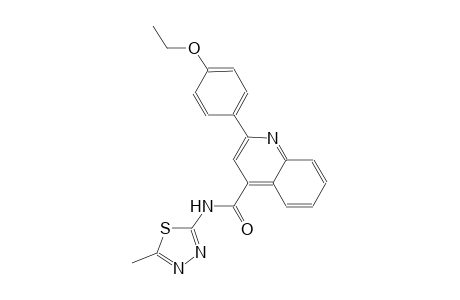 2-(4-ethoxyphenyl)-N-(5-methyl-1,3,4-thiadiazol-2-yl)-4-quinolinecarboxamide