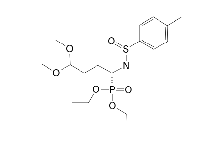 (S-(S),R)-(+)-O,O-DIETHYL-N-(PARA-TOLUENESULFINYL)-1-AMINO-4,4-DIMETHOXYBUTYLPHOSPHONATE