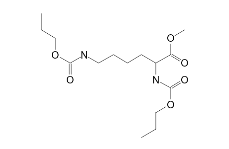 L-Lysine, N,N'-bis(N-propyloxycarbonyl)-, methyl ester