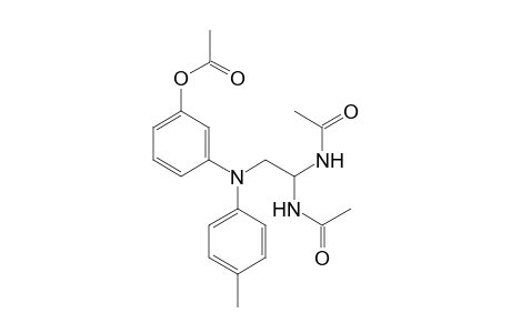1-(di(acetylamino)-2-(N-(p-methylphenyl)-N-(3-acetoxyphenyl)amino)ethane
